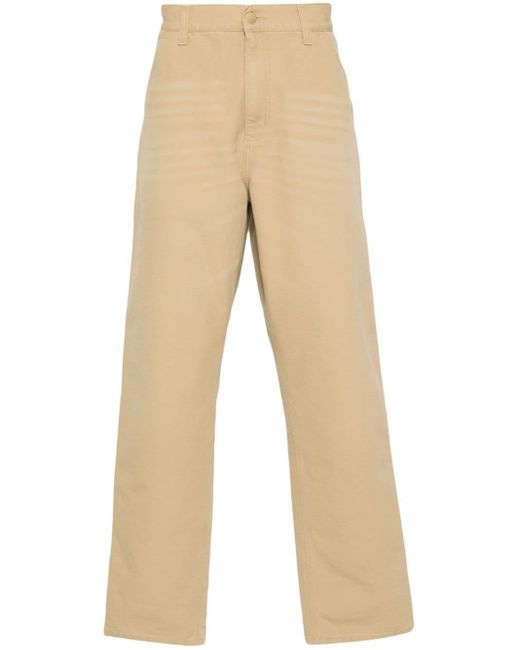Pantalones rectos Single Knee Carhartt de hombre de color Natural