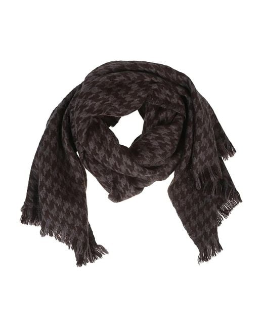 Écharpe À Motif Pied-De-Poule Altea pour homme en coloris Black
