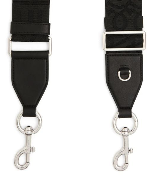 Marc Jacobs Black The Strap' Logo-Motif Strap
