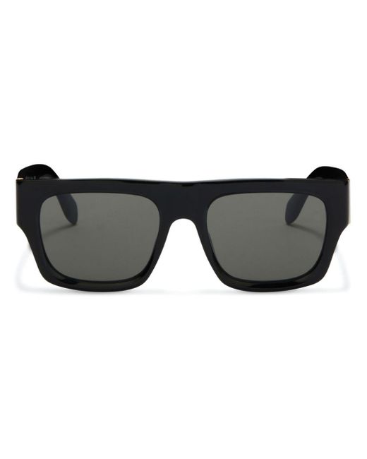 Palm Angels Black Pixley Square-frame Sunglasses