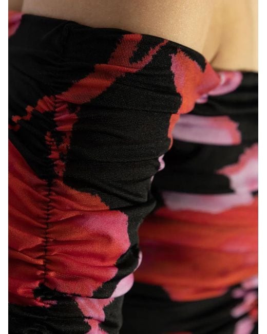 Blumarine Red Draped Top