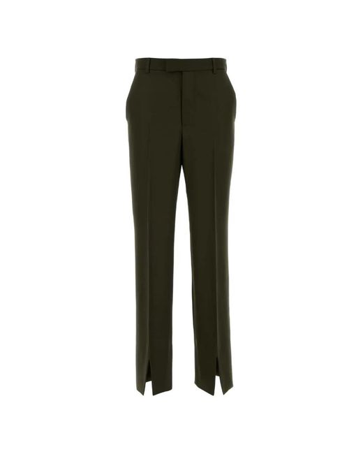 Gucci Green Slit Trousers