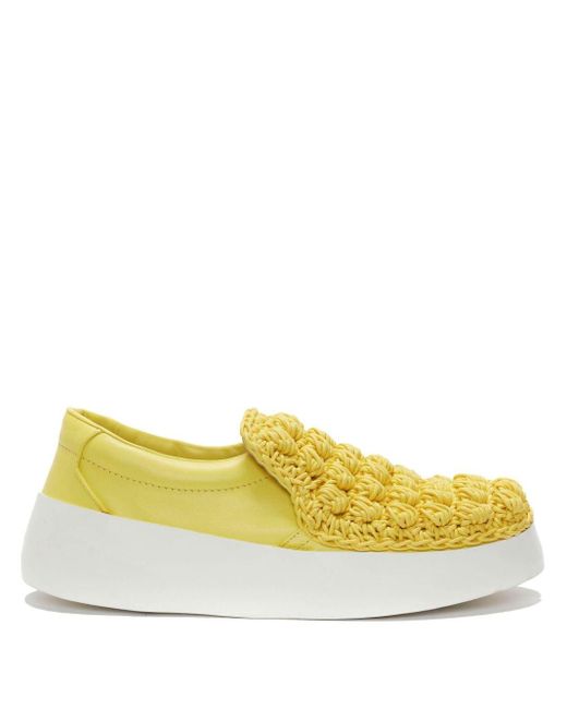 J.W. Anderson Yellow Pop-corn Slip-on Sneakers for men