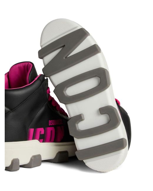 DSquared² Sneakers Met Patroon in het Pink