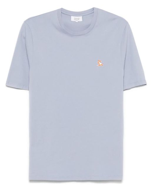 メンズ Maison Kitsuné Chillax Fox パッチ Tシャツ Blue