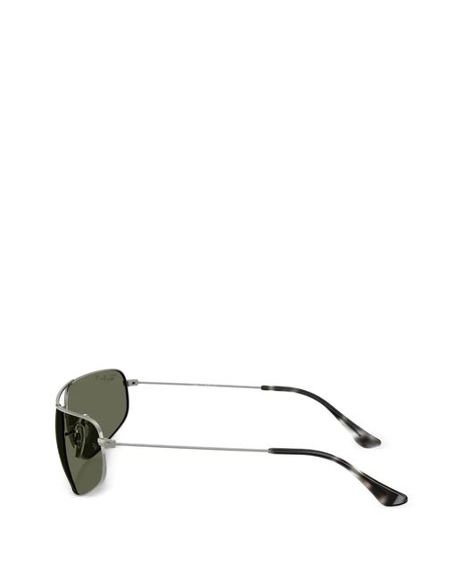 Ray-Ban Green Rectangle-Frame Sunglasses