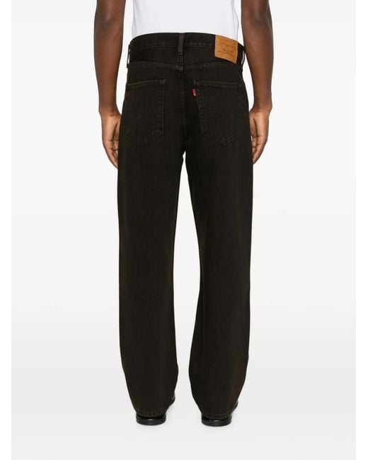 Levi's Black Loose-Fit Five-Pocket Jeans for men