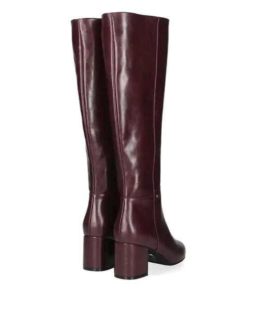 Mexx Red Pointed Block Heel Boots