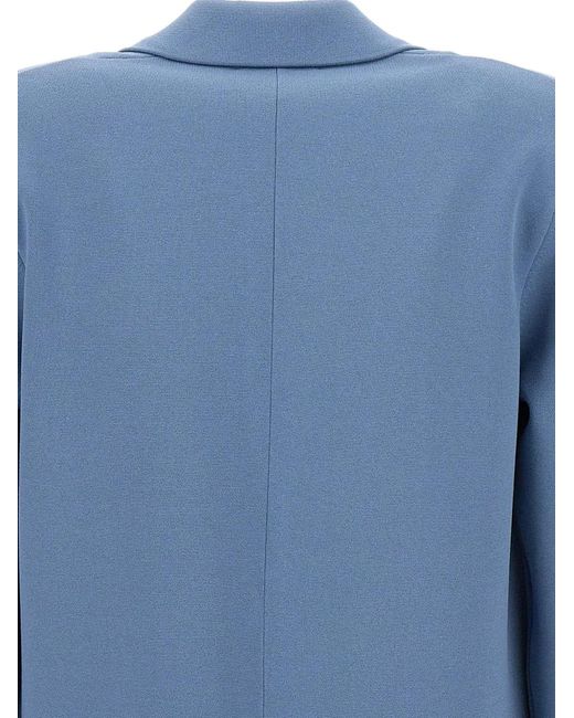Kangra Blue Single-Breasted Blazer