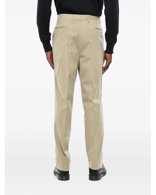 Corneliani Natural Pressed-Creases Tailored Trousers for men