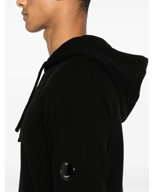 C P Company Hoodie Mit Linsen-Detail in Black für Herren