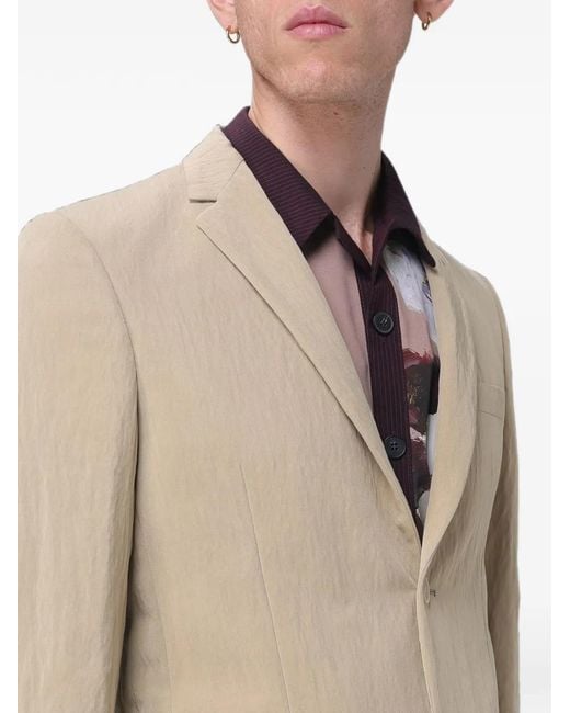 Antonio Marras Natural Notched-Lapels Single-Breasted Blazer for men