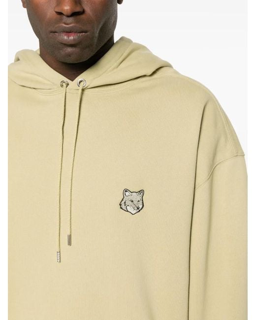 Maison Kitsuné Natural Bold Fox Head-Patch Hoodie for men