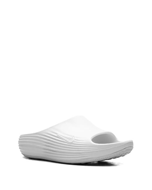 Nike White Reactx Rejuven8 "Summit" Slides for men