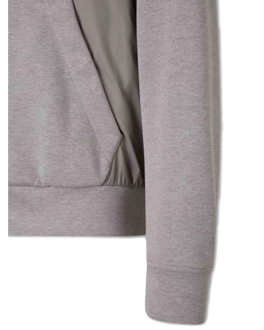 Herno Gray Sweat Zippé À Capuche for men