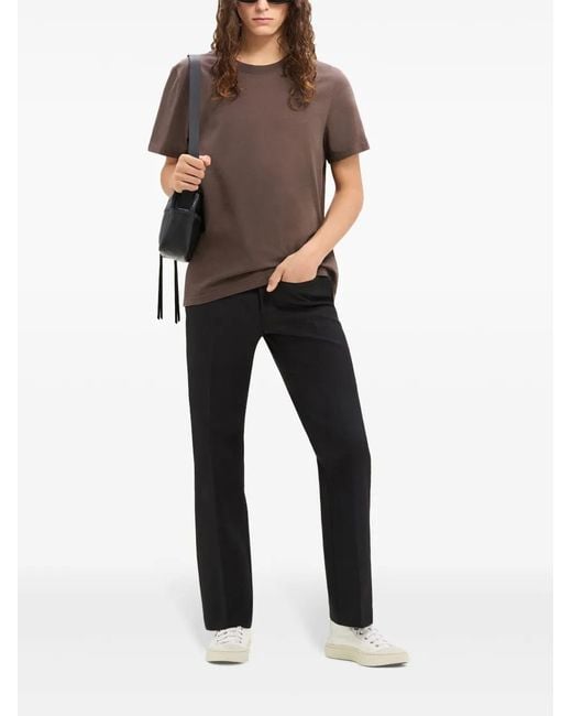 Courreges Brown Ac Cotton T-Shirt for men