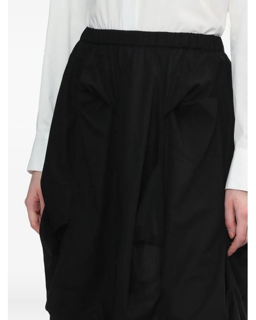 Jupe Drapée À Fronces Enfold en coloris Black