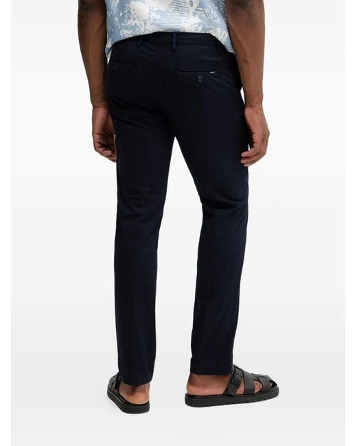 Hackett Blue Button-Fastening Trousers for men
