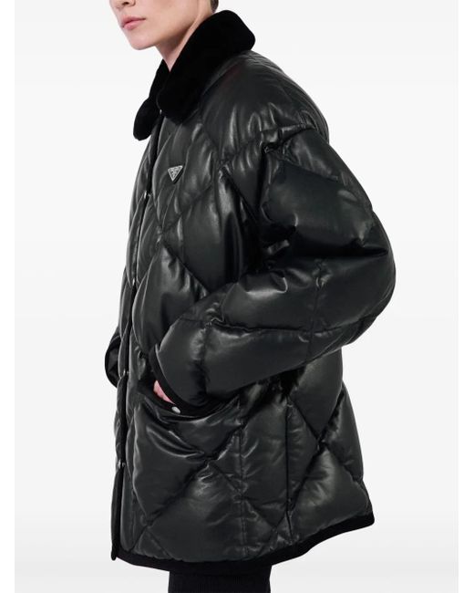 Giacca Trapuntata di Prada in Black