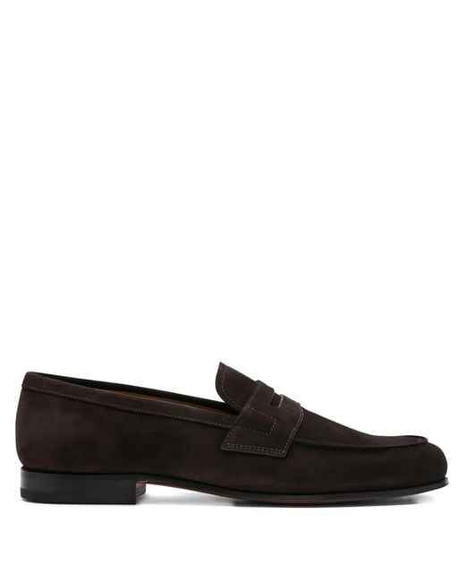 Church's Black Heswall Ebony Strap Loafers for men
