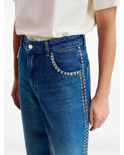 Essentiel Antwerp スタッズトリム ジーンズ Blue