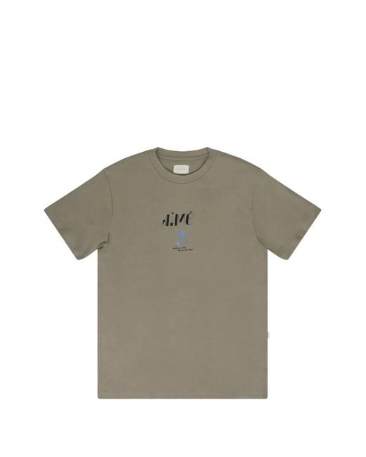 Aimé Leon Dore Gray Studio Logo-Print T-Shirt for men