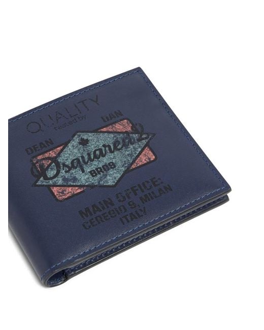 DSquared² Blue Re-Worked2 Wallet for men