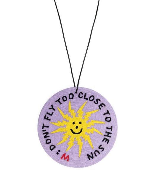 Walter Van Beirendonck Pink Fan Jewel Necklace for men