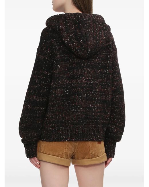 AAPE BY A BATHING AP Black Hooded Zip Knitwear