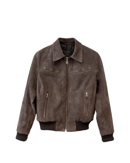 HTC Brown Francisville Suede Jacket