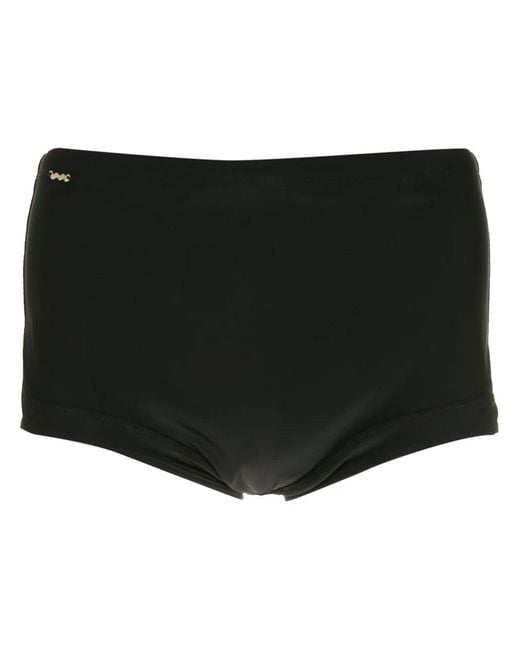 Amir Slama Black Plain Boxer Swimming Trunks for men