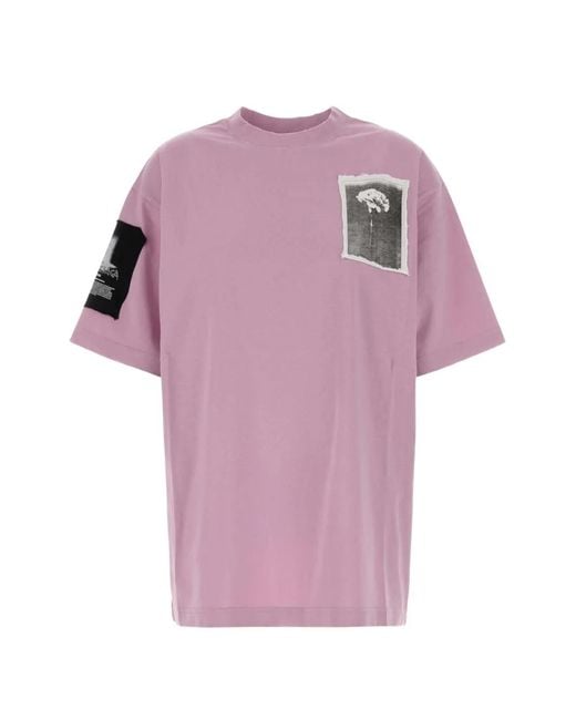 Balenciaga Pink Patch-Detail T-Shirt
