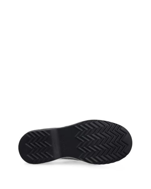 Filling Pieces Black Flower-Embroidered Lace-Up Derby Shoes for men