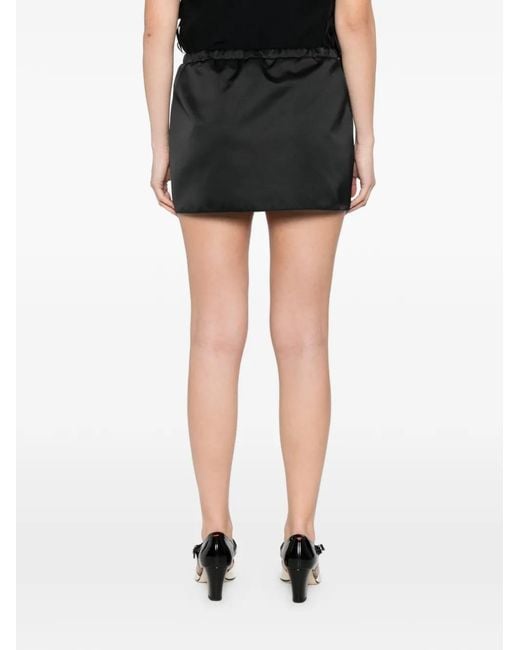 N°21 Black Woven Mini Skirt