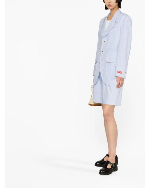 Blazer con parche del logo KENZO de color Blue