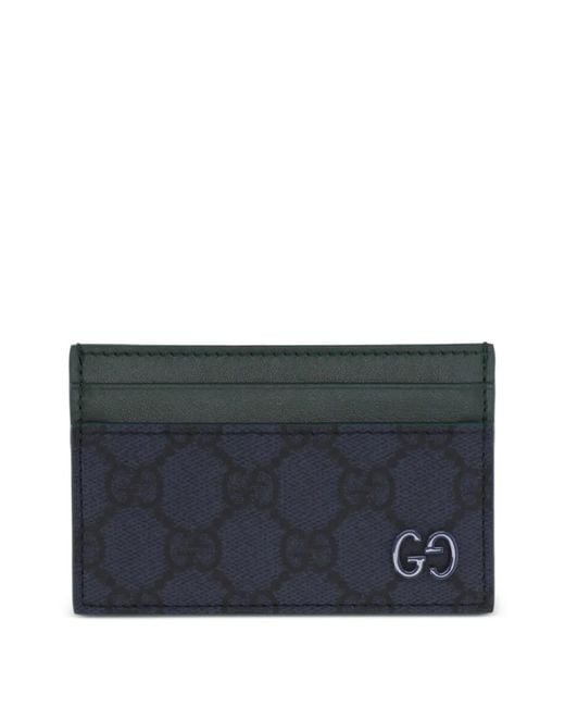 Gucci Blue Gg Card Case for men