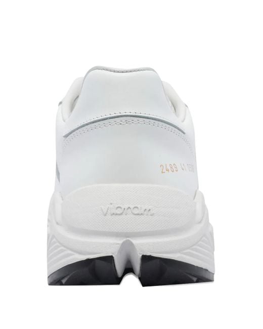 Common Projects White Premium Runner Sneakers for men