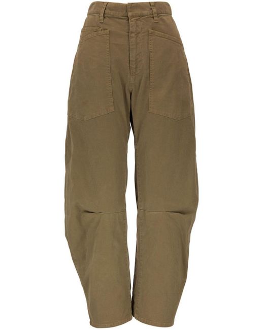 Nili Lotan Green Cargo-pockets Trousers