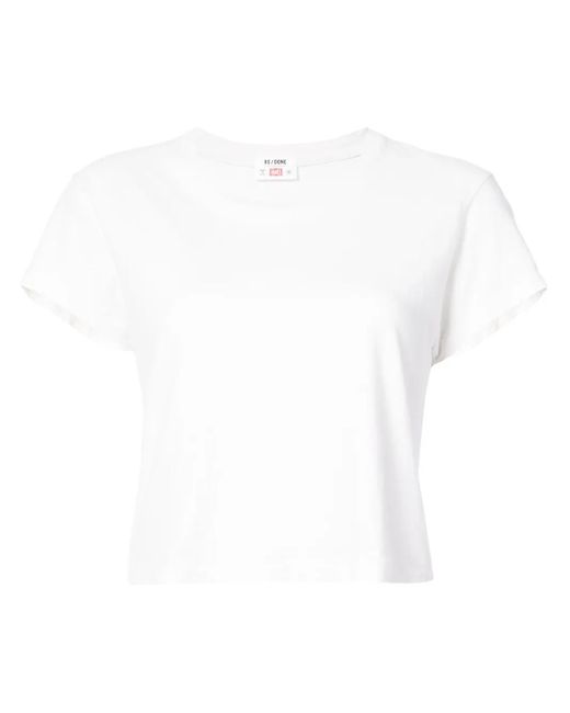 Re/done White 1950S Boxy T-Shirt