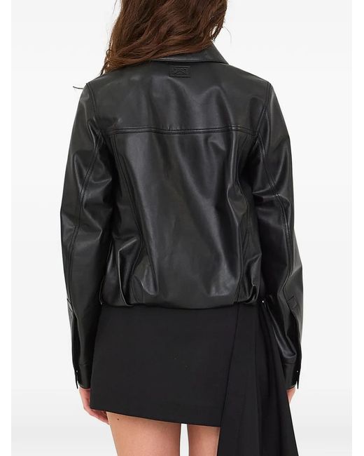 Loewe Black Button-Up Cropped Jacket