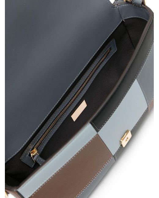 Bolso de hombro Baguette con diseño colour block Fendi de color Gray