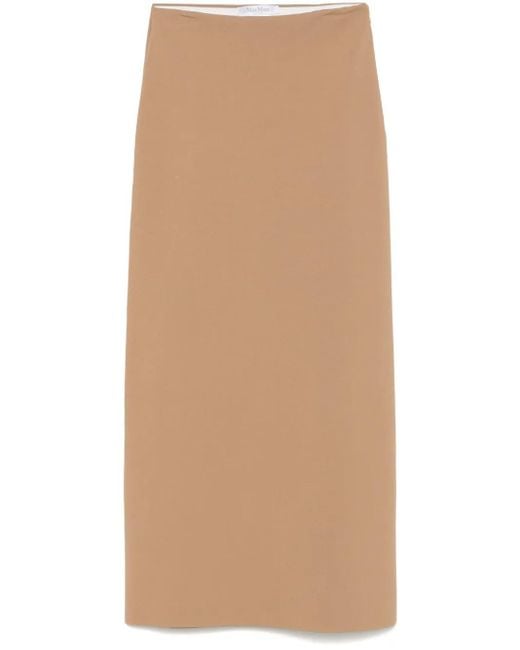 Max Mara Alce マキシスカート Natural