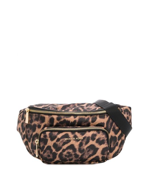 MICHAEL Michael Kors Brown Leopard-print Belt Bag