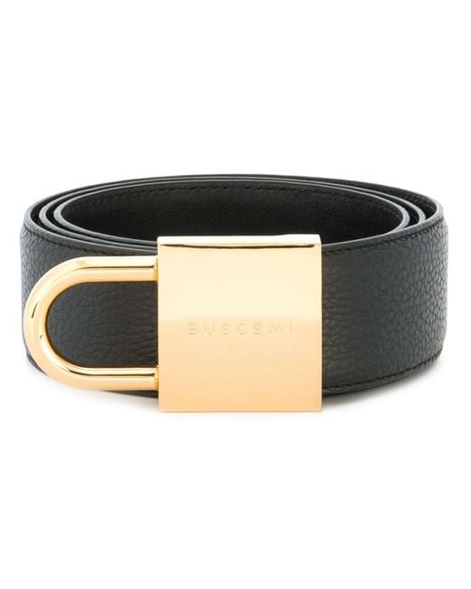 Buscemi Padlock Detail Belt in Black for Men Lyst