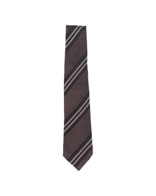 Tagliatore White Cravate À Rayures Diagonales for men