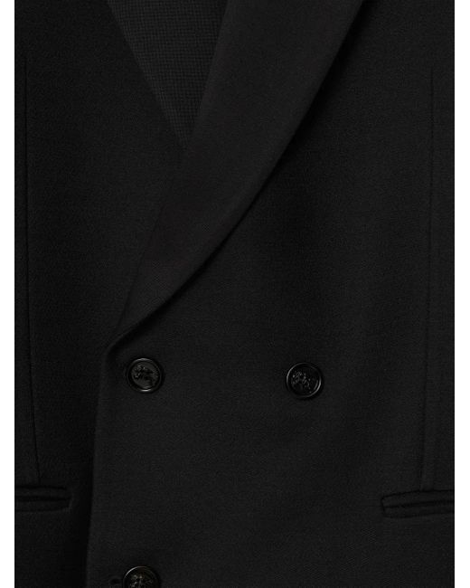 Burberry Black Tailored Double-Breasted Blazer for men