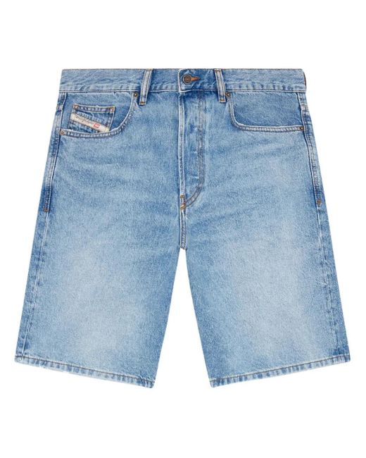 DIESEL Blue Denim Shorts for men