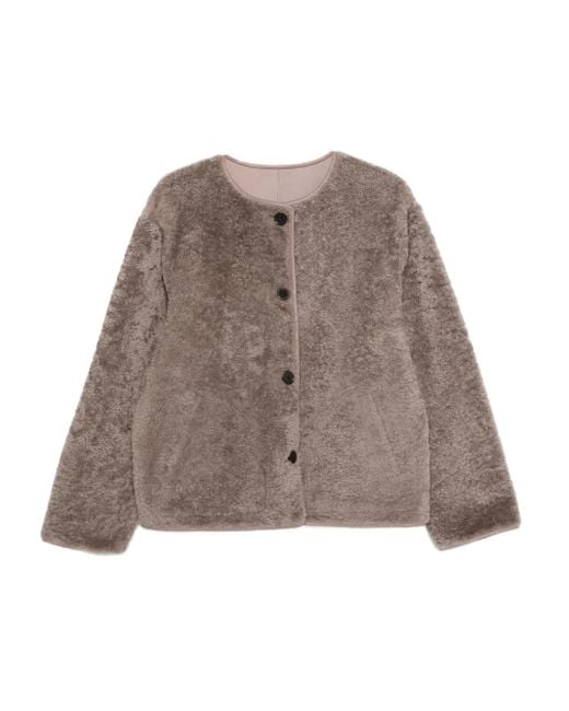 Arma Brown Lucine Button-Fastening Jacket
