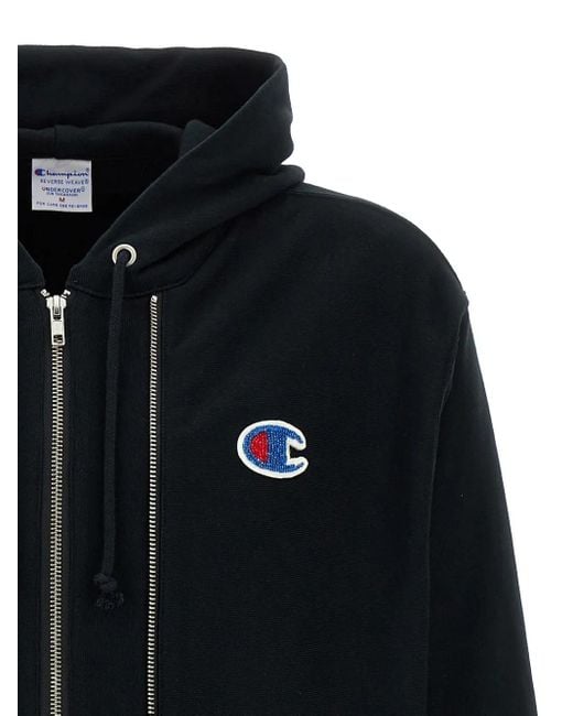 スウェット・トレーナー UNDERCOVER Champion x Undercover hoodie Black Undercover X Champion Hoodie in Black for Men | Lyst