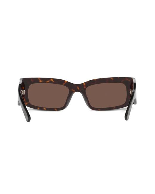 Balenciaga Brown Rectangle-Frame Sunglasses for men